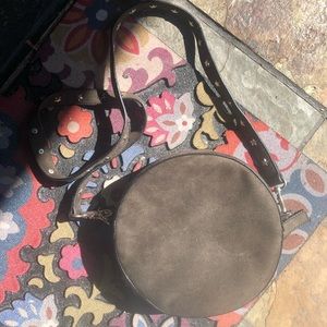 Suede canteen style purse!